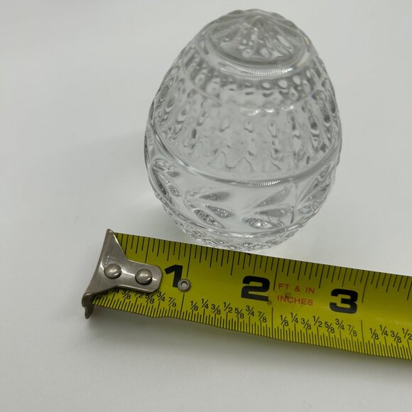 Vintage Crystal Egg Shaped Paperweight By Franklin Mint 1988 Made In Germany - Picture 11 of 11